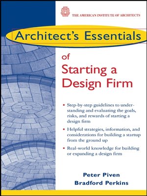 cover image of Architect's Essentials of Starting, Assessing and Transitioning a Design Firm